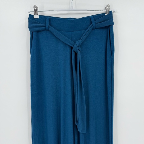 Universal Standard TravelKnit Wide Leg Pants in Blue Teal Size XS or 10-12 - Picture 8 of 14